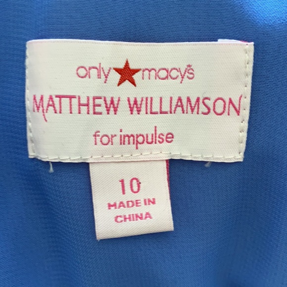 Matthew Williamson for Macy’s Pleated Fit & Flare Dress - Picture 3 of 4